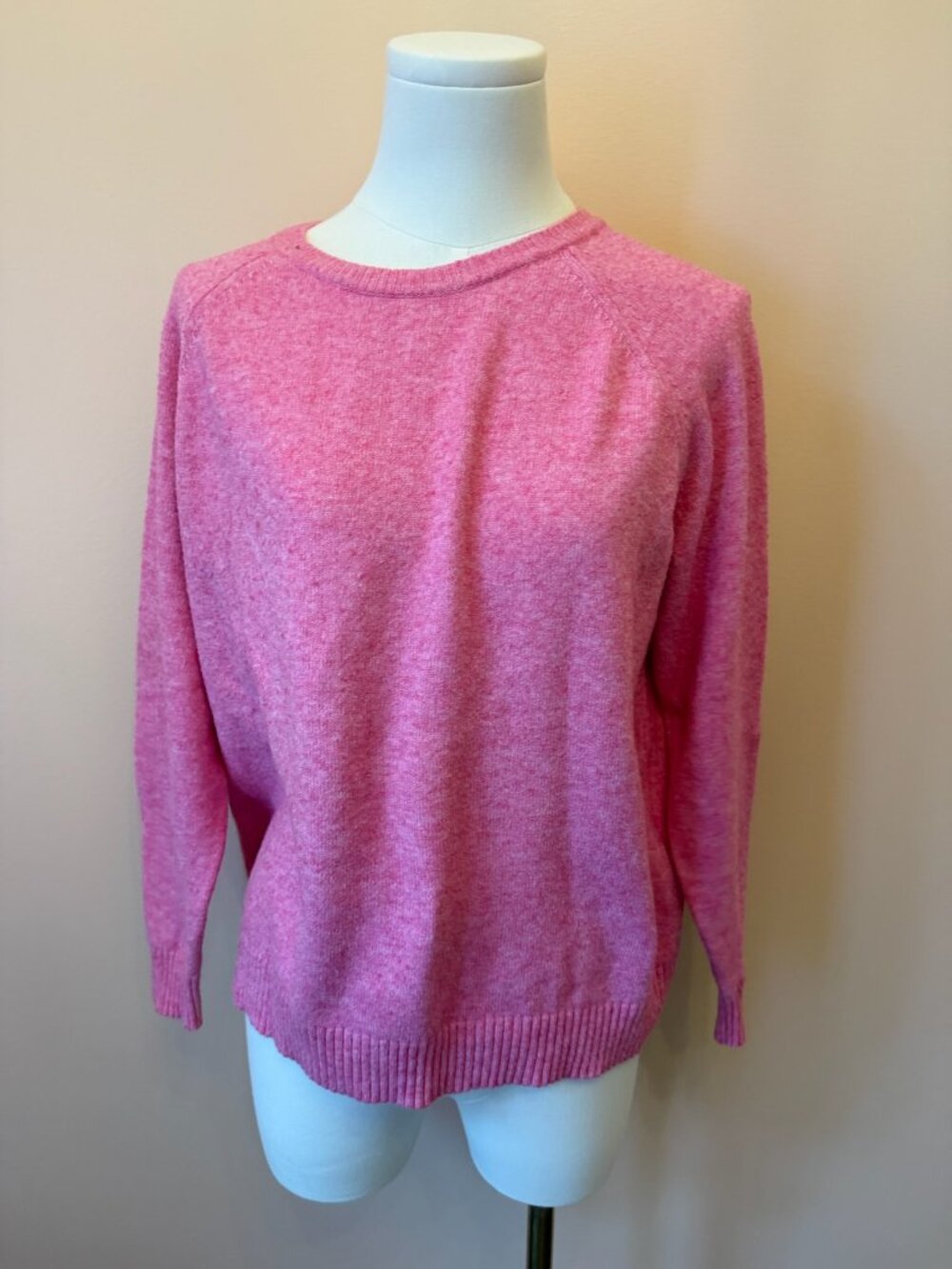 ONLY Our Story Pink Crewneck Sweater Size Medium